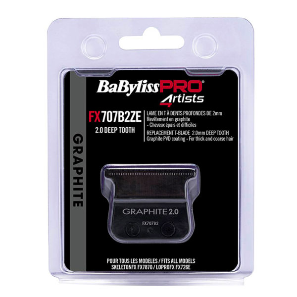 BabylissPro Testina Di Ricambio Black DLC 2.0mm Deep Tooth Per FX7870 E FX726E - immagine 3