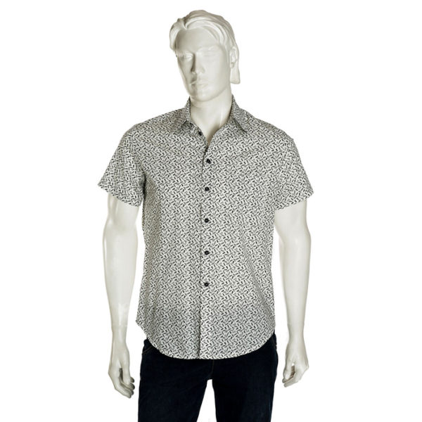MRC Camicia Barber Tools Bianco Fantasia Taglia L - immagine 2