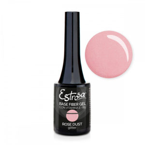 Estrosa Base Fiber Gel Rose Dust Glitter 14ml