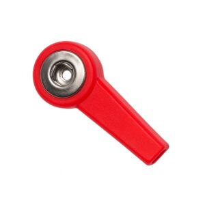 Fiab Adattatore Rosso Con Presa Femmina 4mm Ed Attacco A Clip
