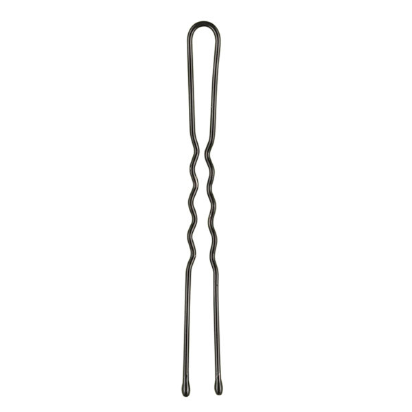 Forcina Ondulata 5cm Nera conf.15pz