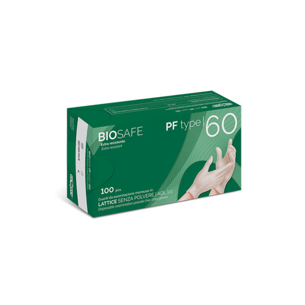 Guanti In Lattice Senza Polvere Biosafe PF Type 60 - M
