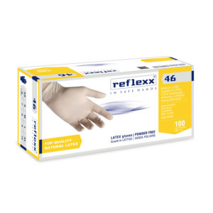 Guanti In Lattice Senza Polvere Reflexx 46 – gr. 5,7 - S-