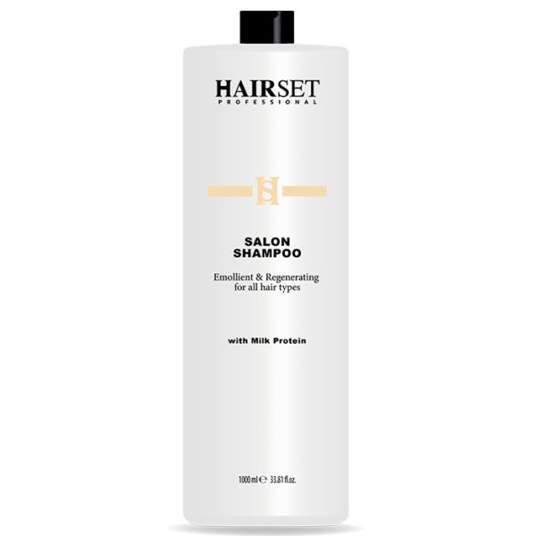 Hair Set Salon Shampoo 1000ml - Rigenerante Con Proteine Del Latte