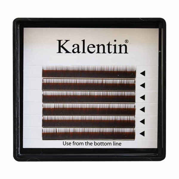 Kalentin Extension Per Sopracciglia Curva I - Castano Scuro 7mm