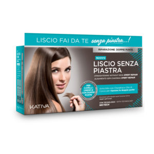 Kativa Kit Liscio Senza Piastra Riparazione Doppie Punte