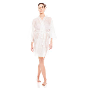 Kimono Bianco In TNT 10PZ