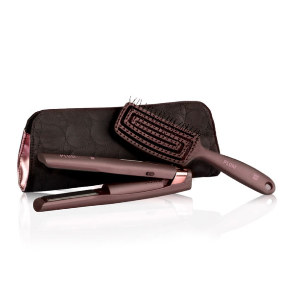 Kit Da Viaggio Piastra Per Capelli E Spazzola Plum And Go