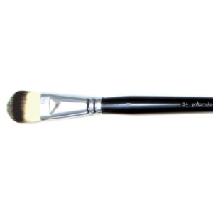 Pennello professionale nylon per prodotti in polvere e in crema n34
