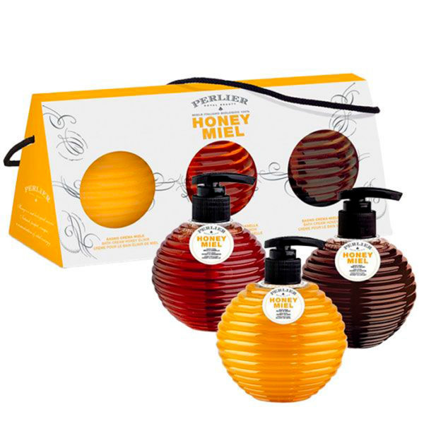 Perlier Cofanetto Bagno Crema Al Miele In Tre Fragranze - immagine 2