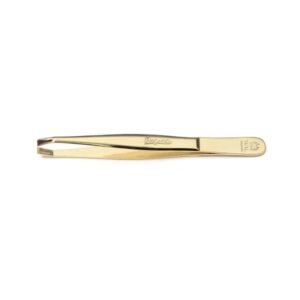 Pinzetta Per Sopracciglia In Nichel Laccata Oro 9cm Wal 10