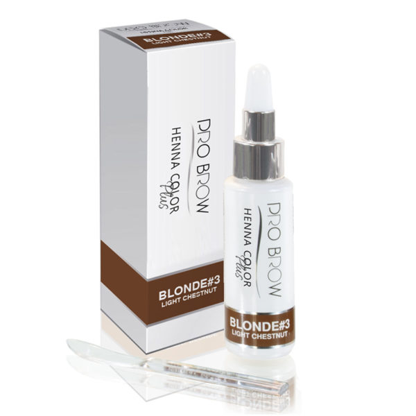 Pro Brow Henna Color Plus Blonde#3 Light Chestnut 10gr