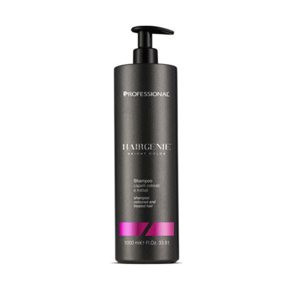 Professional Hairgenie Bright Color Shampoo Per Capelli Colorati E Trattati 1000ml