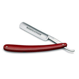 Rasoio A Mano Libera Razolution 5/8" Fibra Di Carbonio Rosso