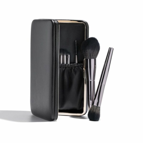 Inglot Set Di Pennelli Trucco Con Custodia Nera