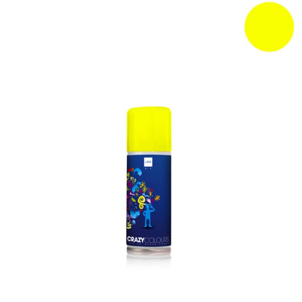 Lacca Colorata Giallo Fluo Per Capelli Spray 125ml