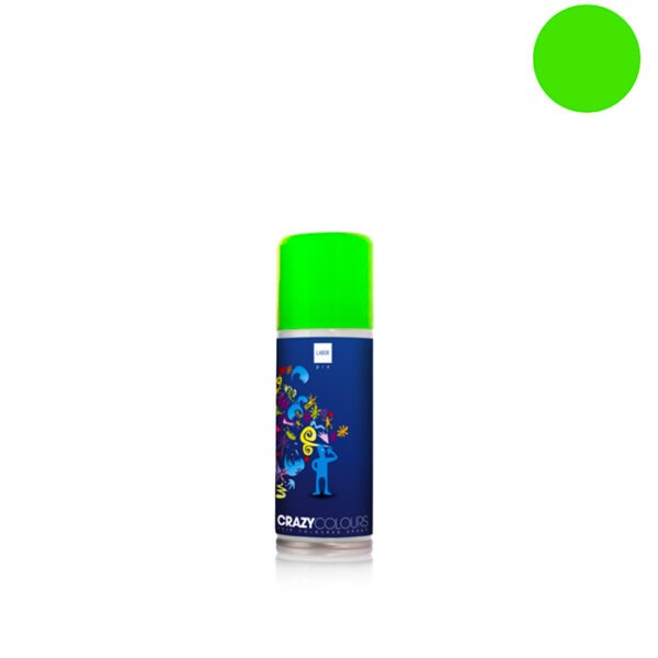 Lacca Colorata Verde Fluo Per Capelli Spray