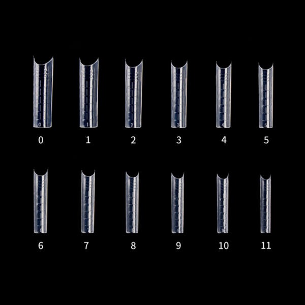 Estrosa Dual Form Tips Square 12 Misure - Confezione da 120 Pezzi