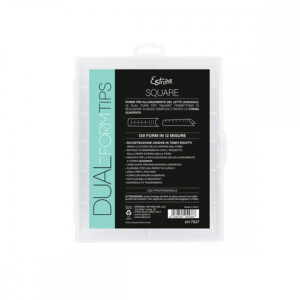 Estrosa Dual Form Tips Square 12 Misure - Confezione da 120 Pezzi