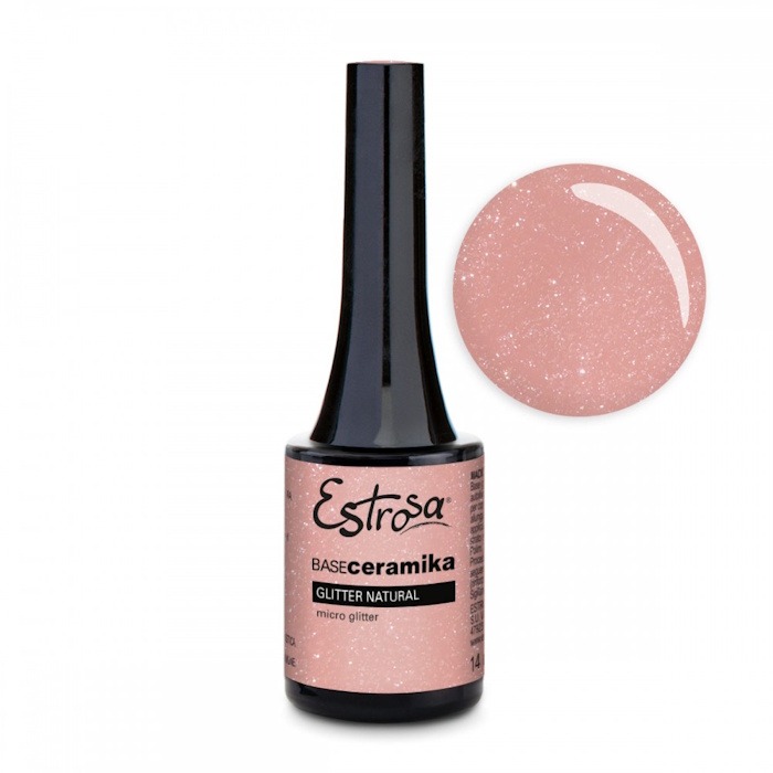 Estrosa Base Ceramika Glitter Natural 14ml