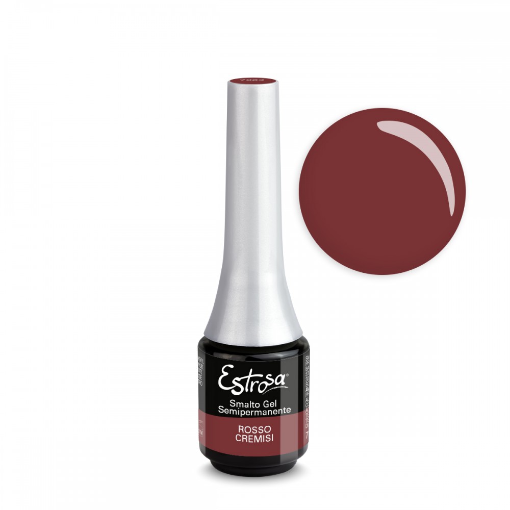 Estrosa Smalto Semipermanente 7ml Rosso Cremisi