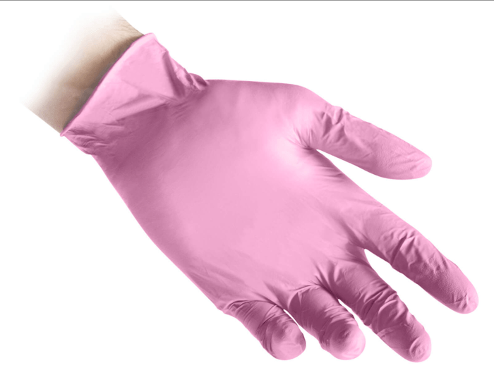 Guanti Nitrile Rosa Taglia M Reflex N82