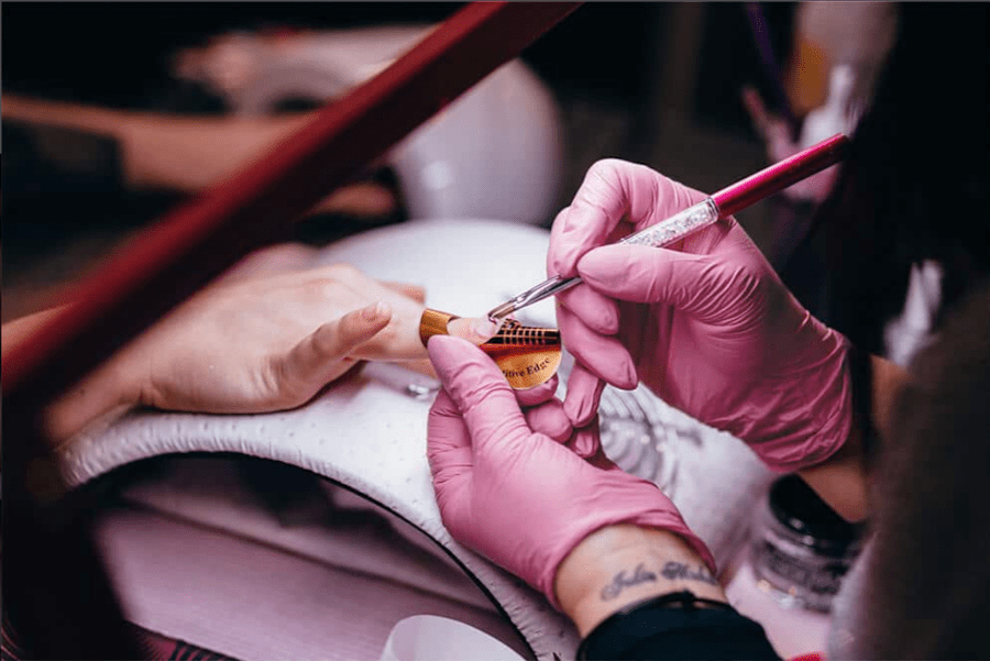 Guanti Nitrile Rosa Taglia M Reflex N82