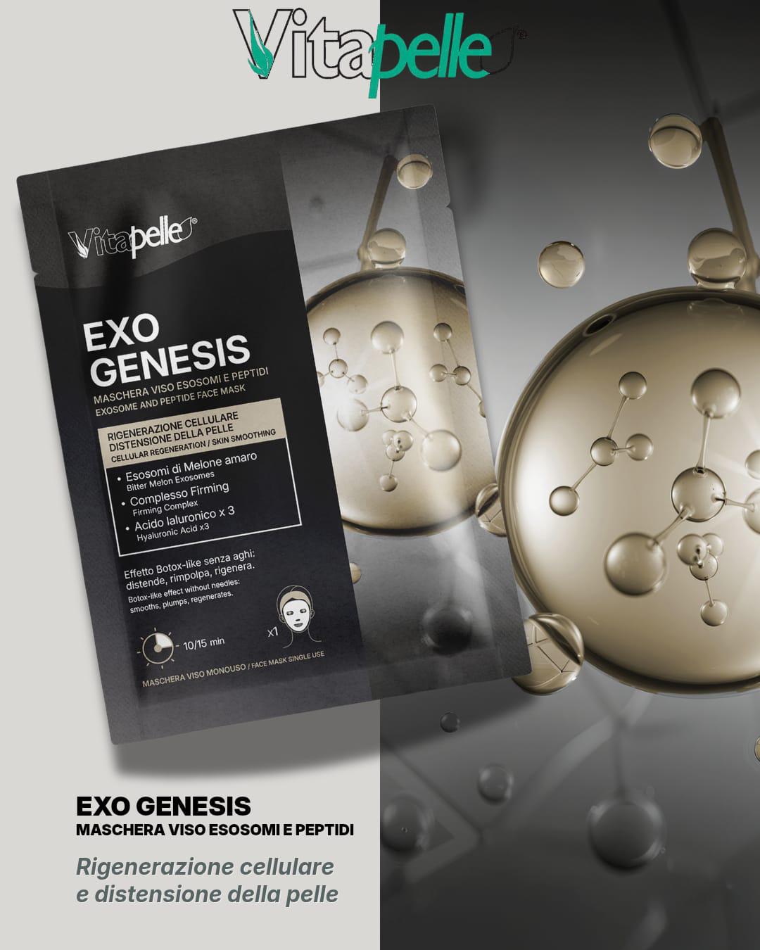 Vitapelle Patch Viso Exo Genesis Maschera Esosomi E Peptidi
