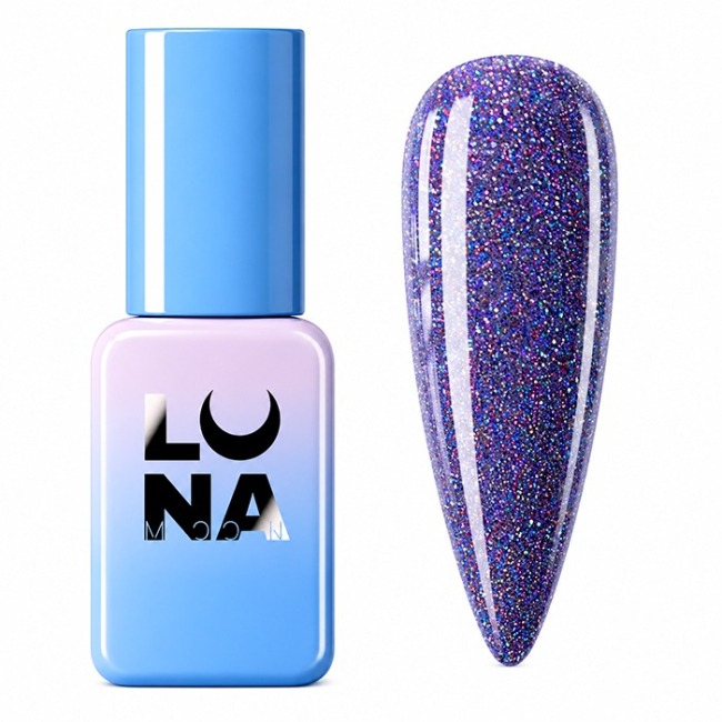 LunaMoon Gel Semipermanente Color Reflection 8ml - 212 Viola Glitter