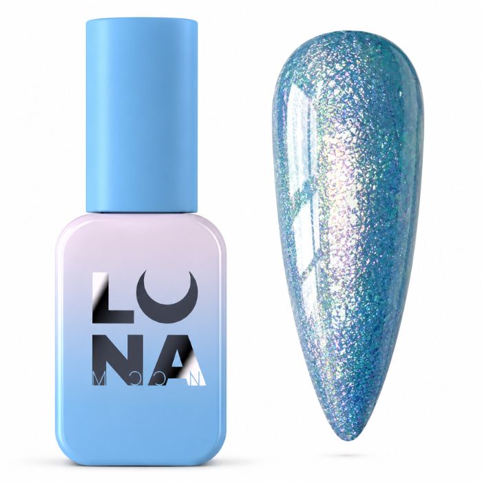 Lunamoon Smalto Semipermanente 204 8ml - Azzurro Aurora