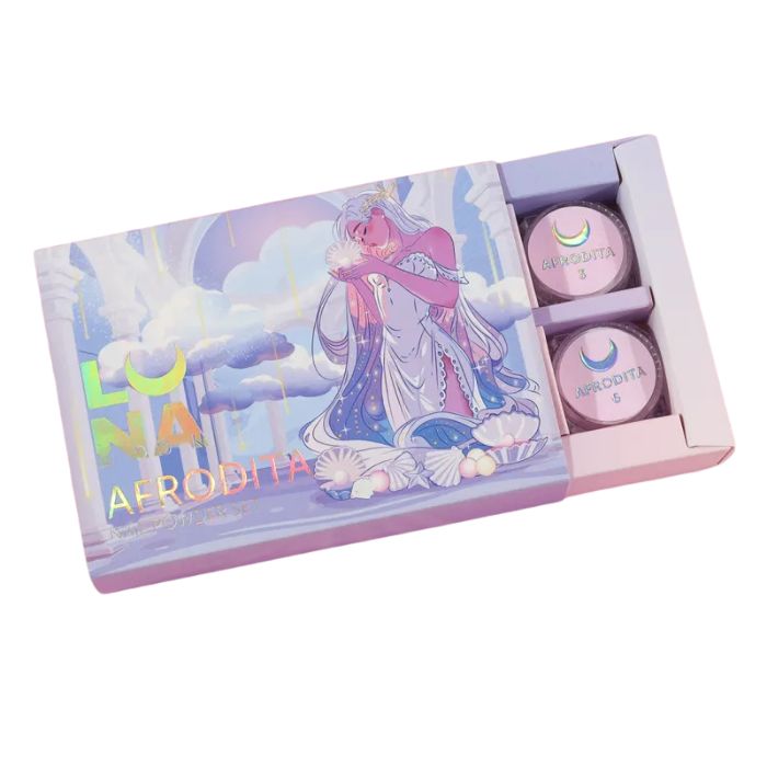 Lunamoon Afrodita Nail Powder Set 6pcs