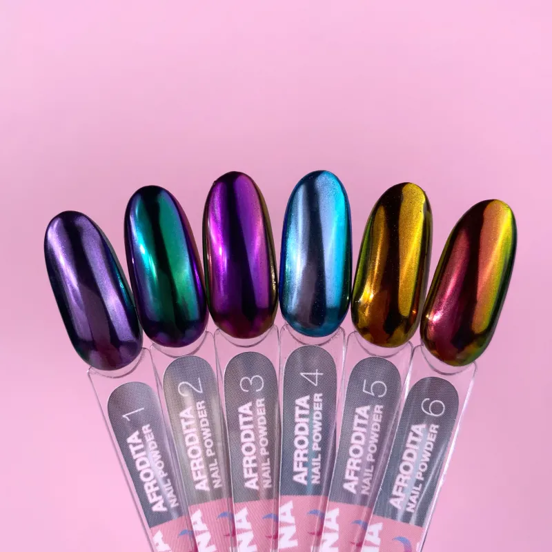 Lunamoon Afrodita Nail Powder Set 6pcs