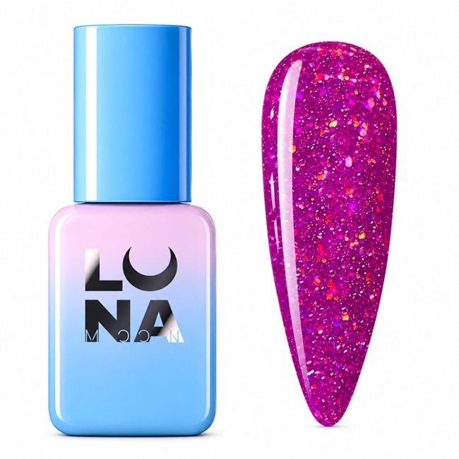 LunaMoon Gel Semipermanente Color Reflection 13ml - 216 Fuchsia Spark Glitter