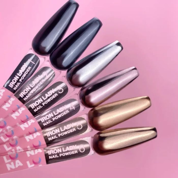 Lunamoon Iron Lady Nail Powder Set 6 Pcs