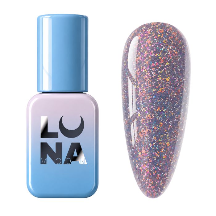 Lunamoon Smalto Semipermanente Reflection 8 ml - 222 Lavander Glitter