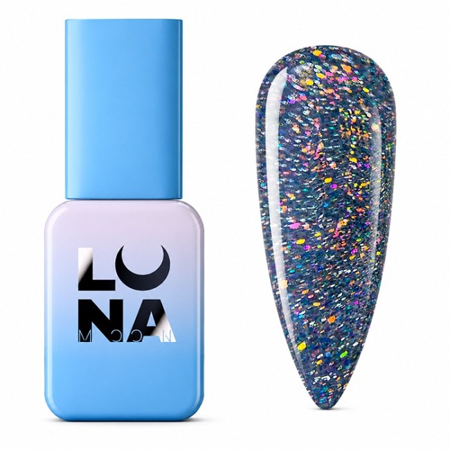 Lunamoon Smalto Semipermanente Reflection 8ml - 221 Midnight Galaxy Glitter