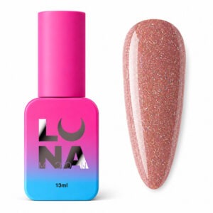 Lunamoon Cover Base 9 13ml- Rosa Gold Glitter