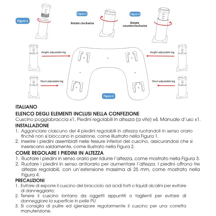 Cuscino Poggiabraccio Ergonomico U-Comfort Labor