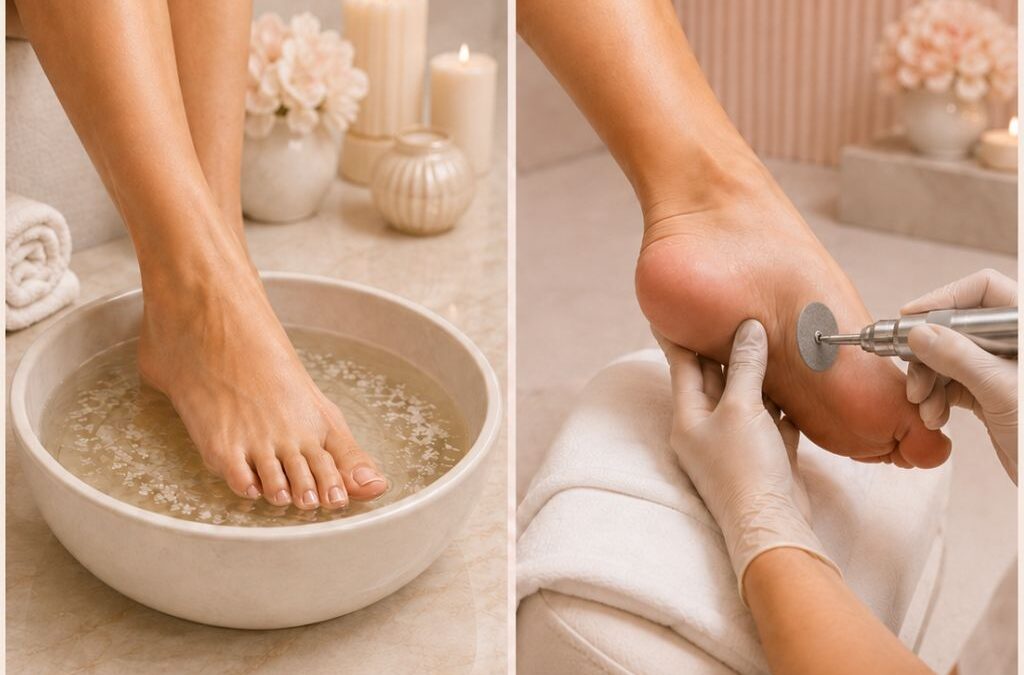 pedicure bagnata o a secco